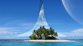Halo ring tropical island 1920 Ã 1080 ... HD wallpaper